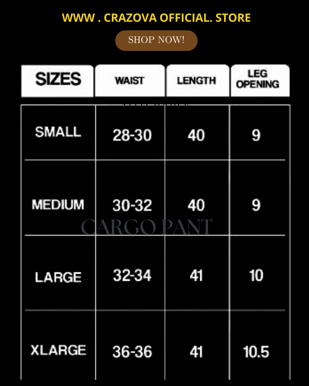 Dark Brown Unisex Cargo Pants - Crazova Official