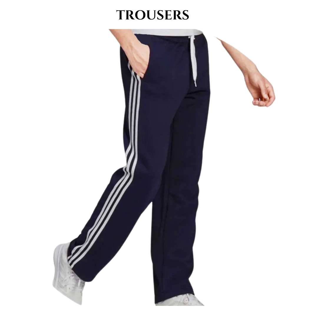 Unisex Navy Blue Strip Trouser - Crazova Official