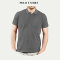 Steel Grey Unisex Polo T.Shirt - Crazova Official