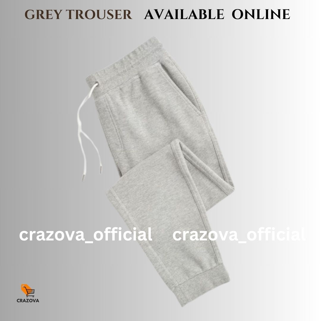 Unisex Ash Grey Trouser