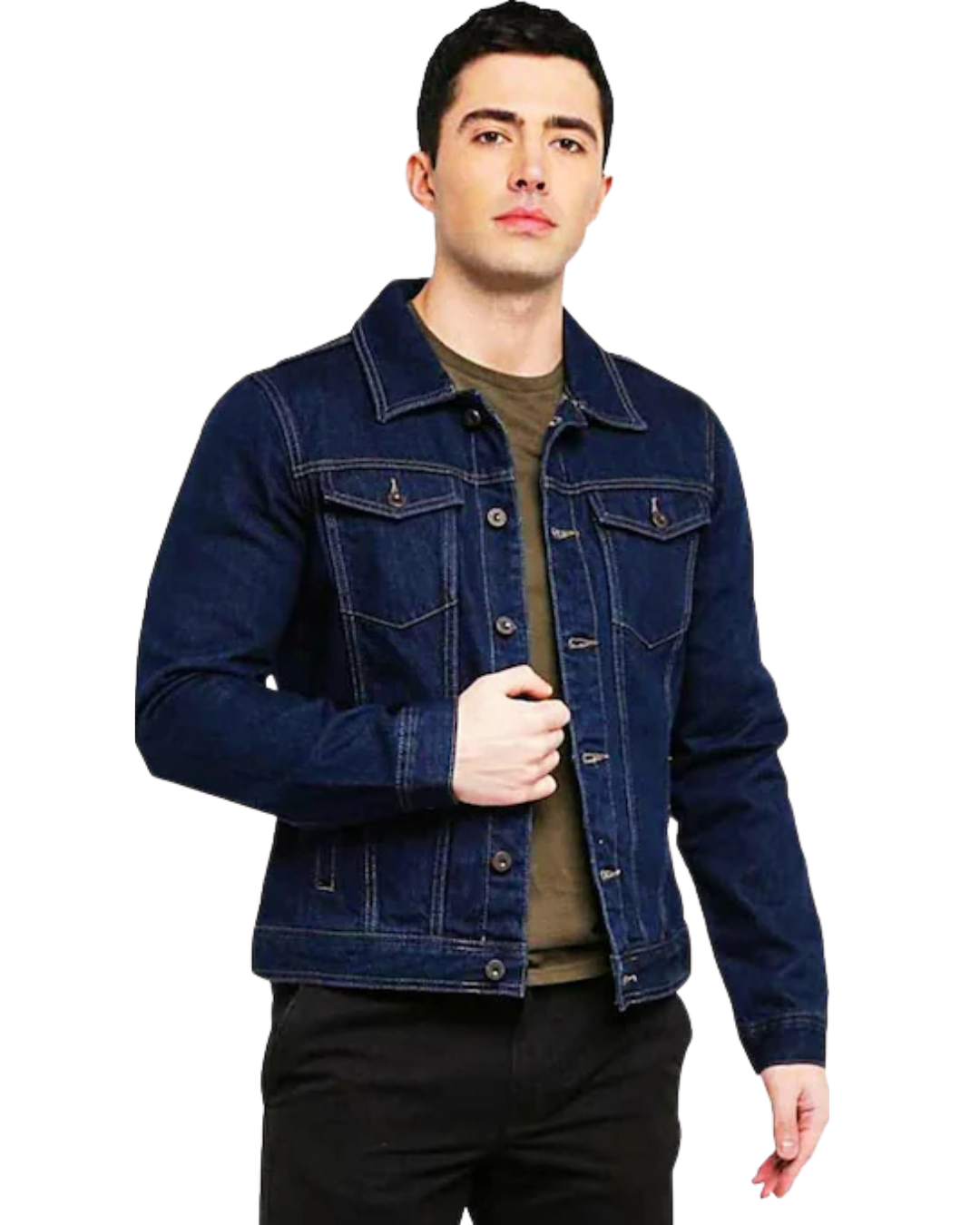 UNISEX DENIM DARK BLUE JACKET - Crazova Official