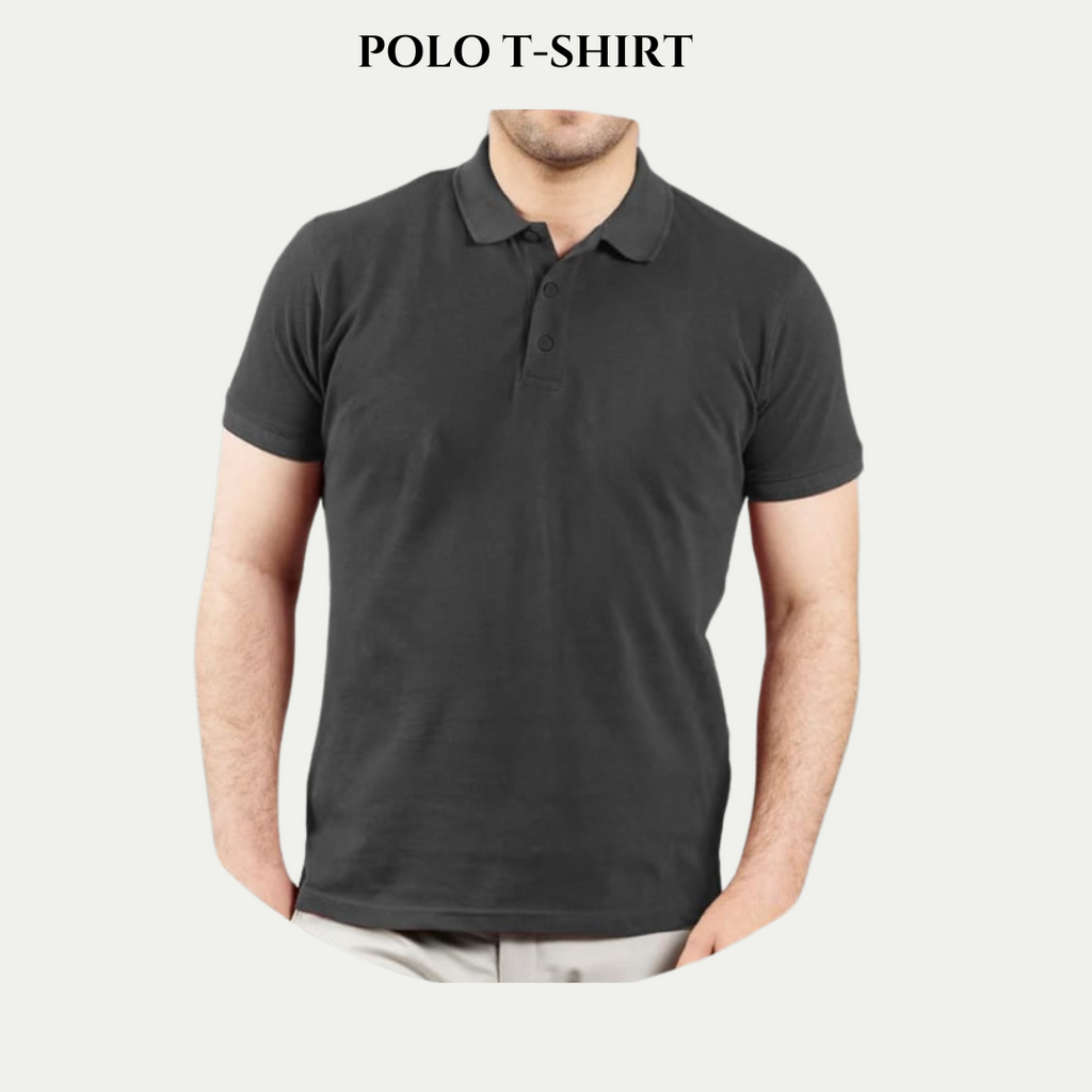 Charcoal Unisex Polo T.Shirt - Crazova Official
