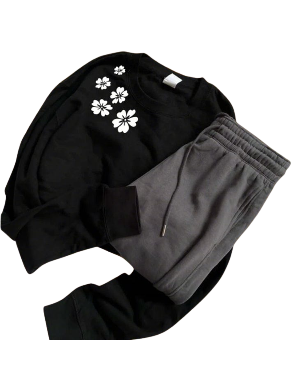 Flower Sweatshirt And Flapper - Crazova Official