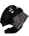 Flower Sweatshirt And Flapper - Crazova Official