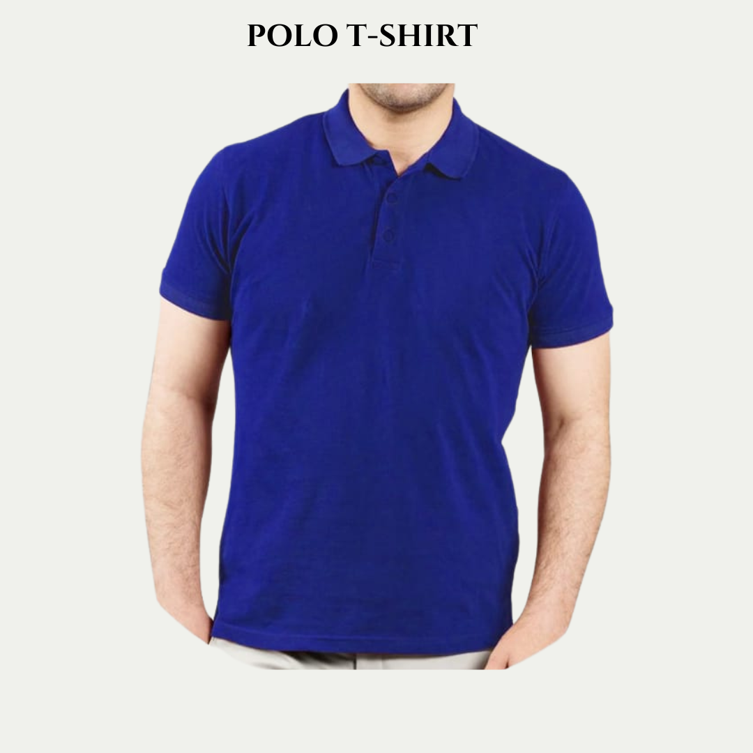 Royal Blue Unisex Polo T.Shirt - Crazova Official