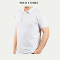 White Unisex Polo T.Shirt - Crazova Official