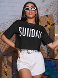 Sunday Crop Tee - Crazova Official