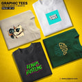 Pack of 4 Printed Tees - Crazova Official