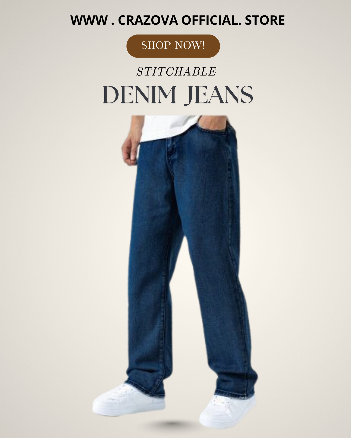 Pack of 3 Premium Denim Jeans - Crazova Official