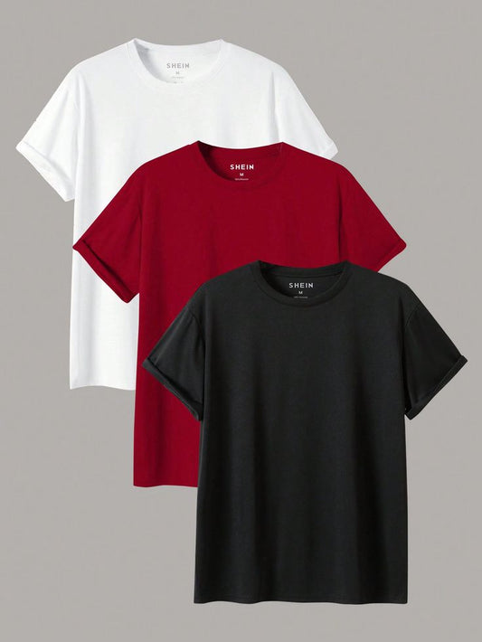 Pack of 3 Basic Plain T-Shirts