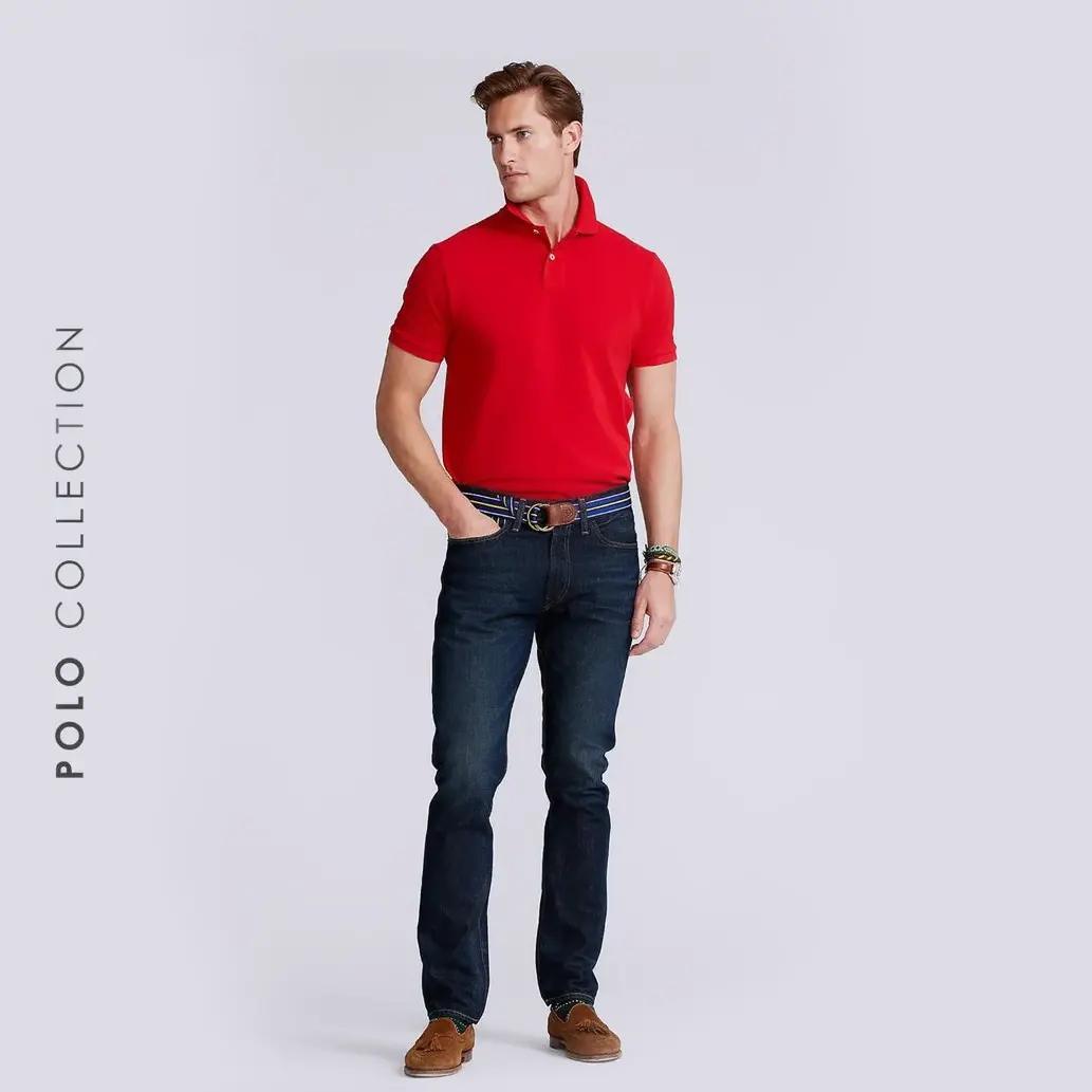 Red Unisex Polo T.Shirt - Crazova Official