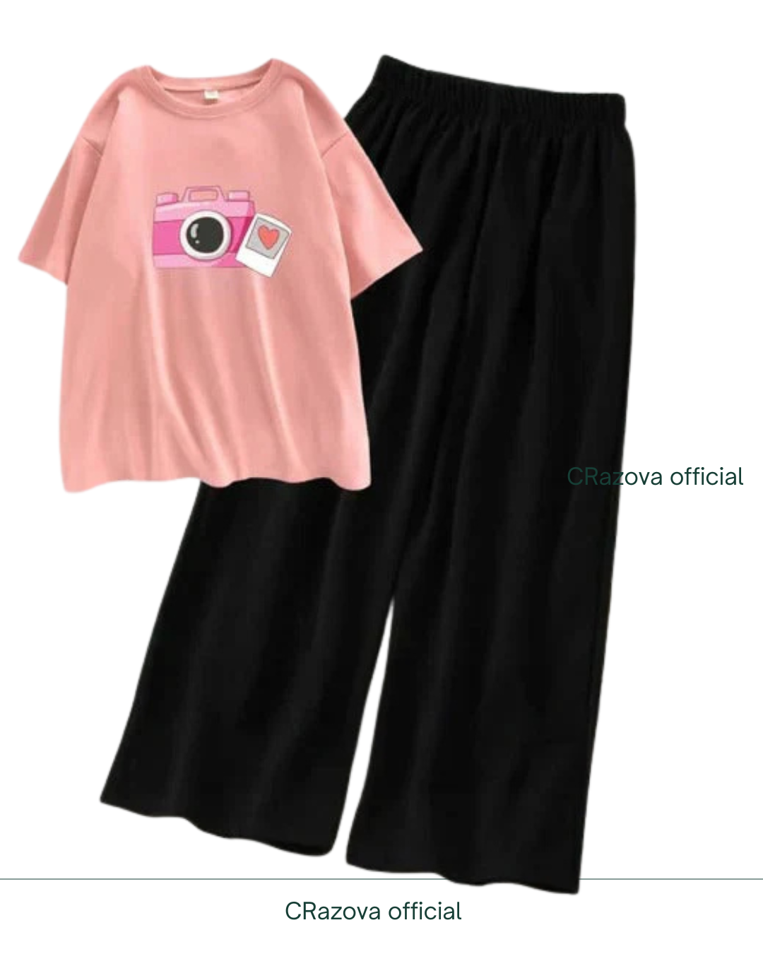 Camera Tee & Black Flapper - Crazova Official