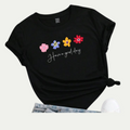 Flower Printed Tee - Crazova Official