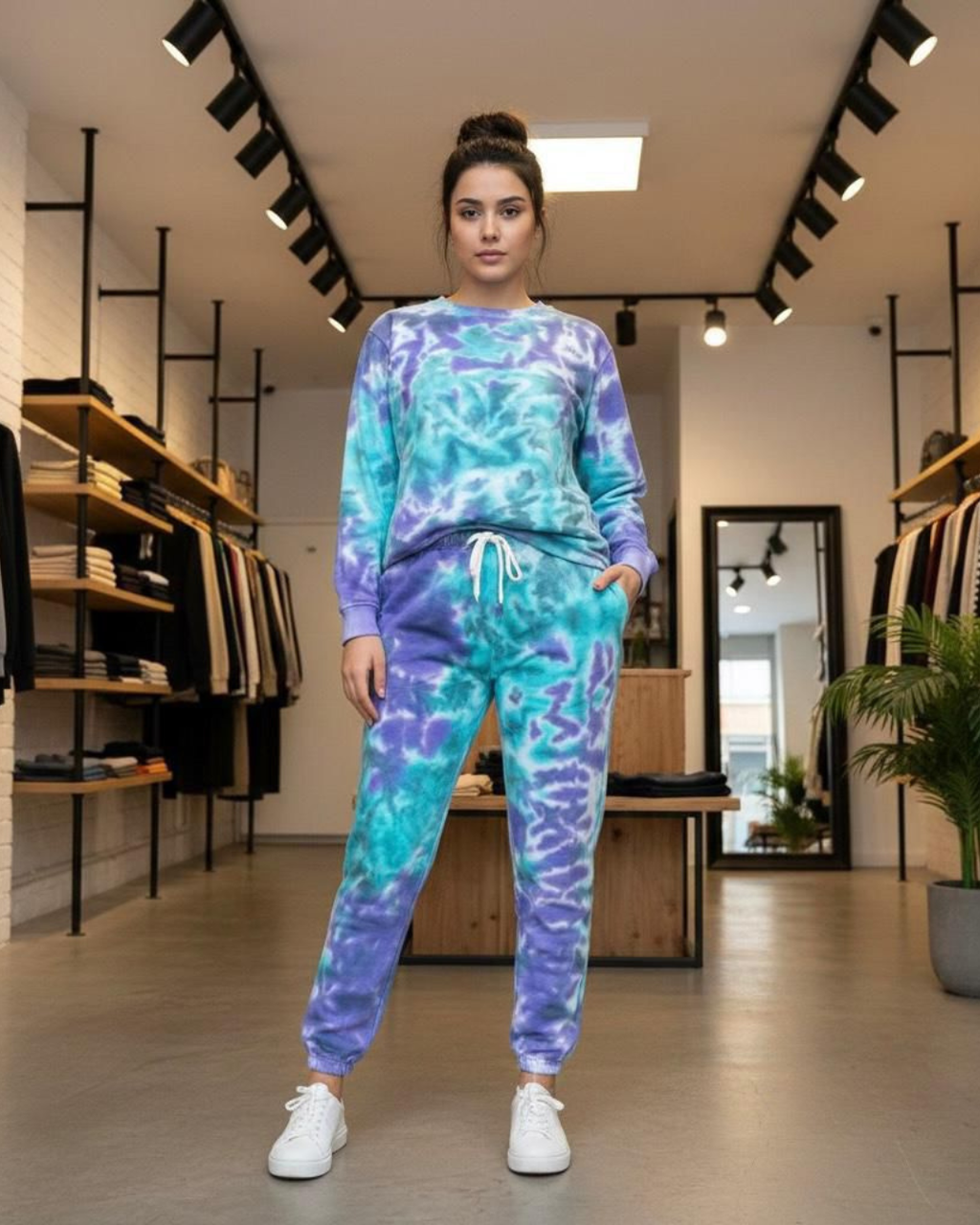 Tie & Dye Tracksuit Sweatshirt & Trouser - Crazova Official