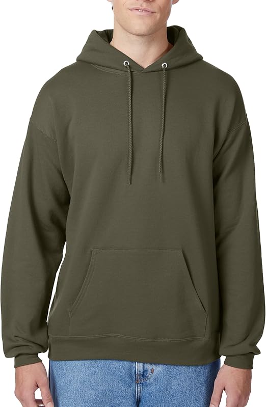 Olive Green Plain Hoodie - Crazova Official