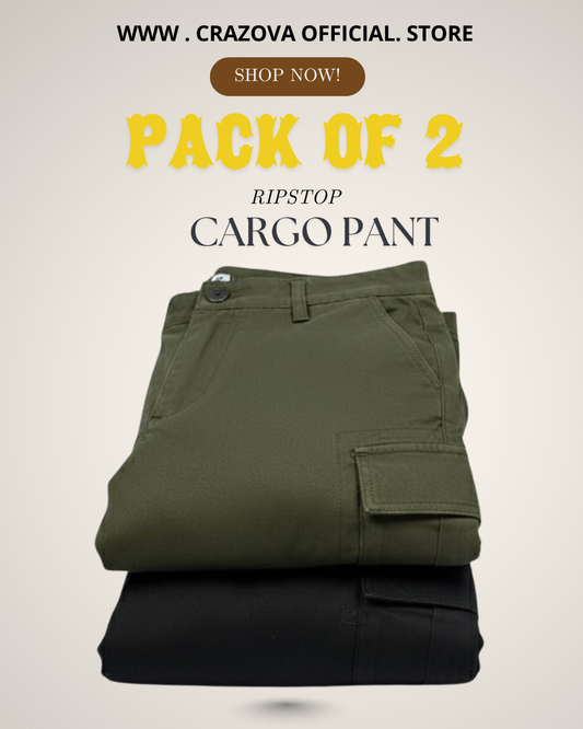 Pack of 2 Unisex Cargo Pants - Crazova Official