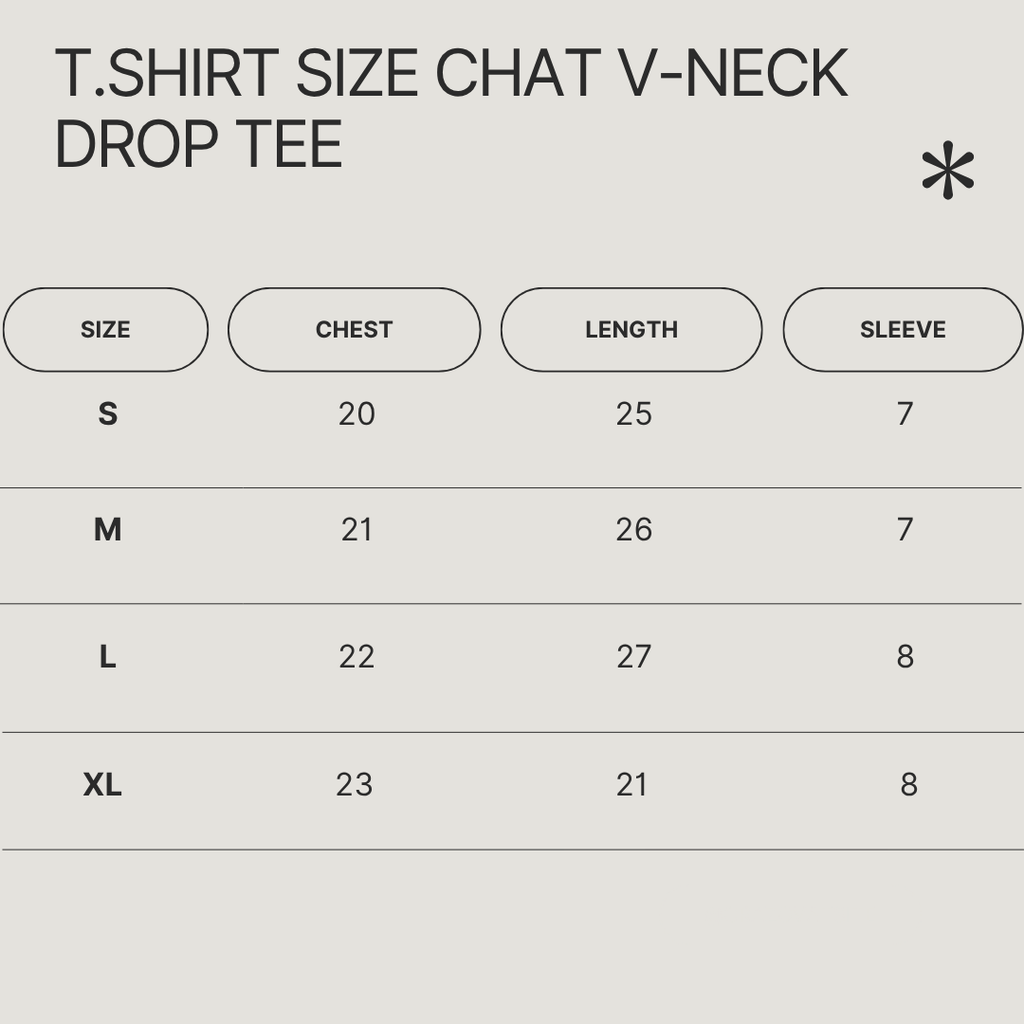 Vortex Unisex 26 V-Neck Printed Drop Shoulder Tee
