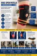 Open Patella Knee Support Brace