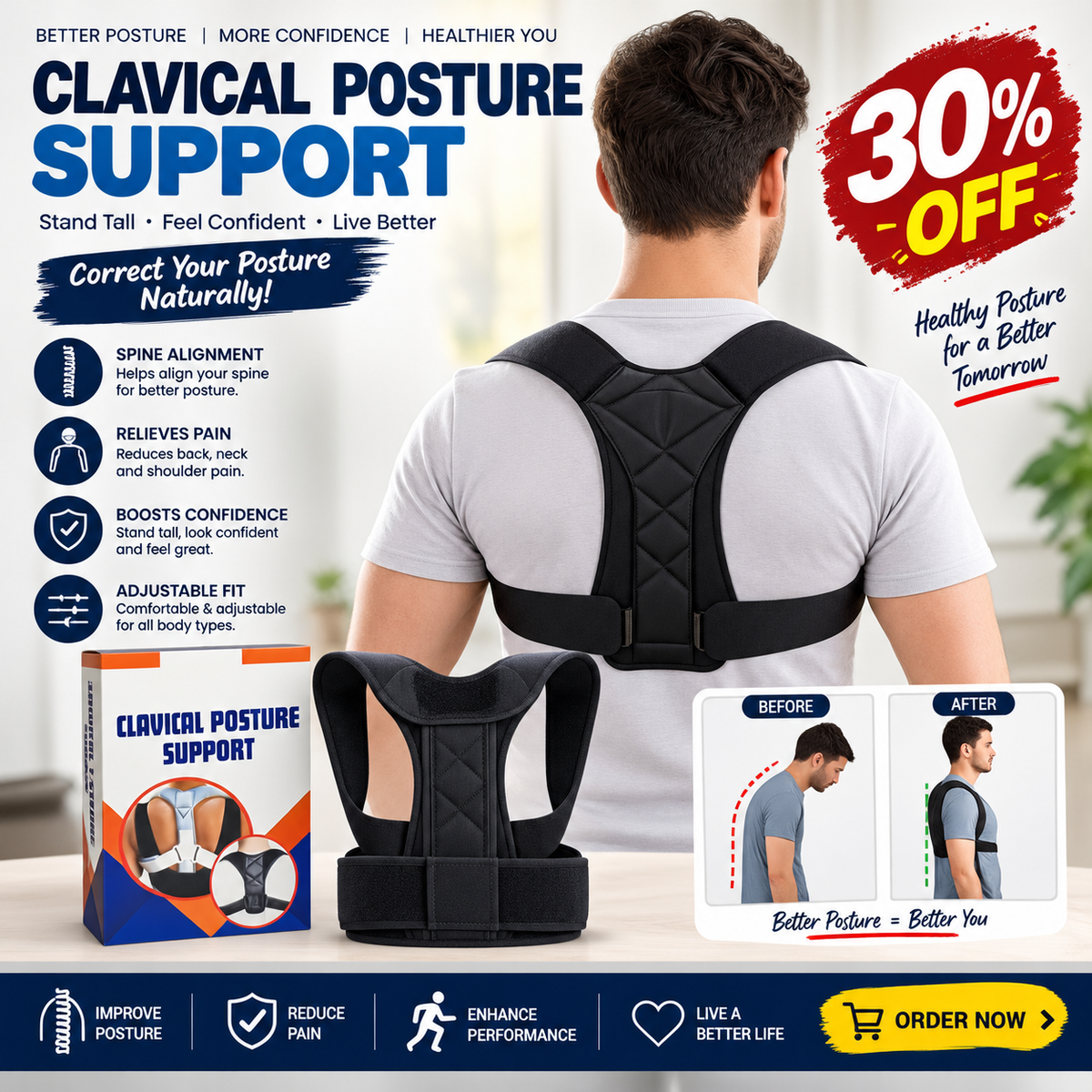 Clavicle Posture Support Brace
