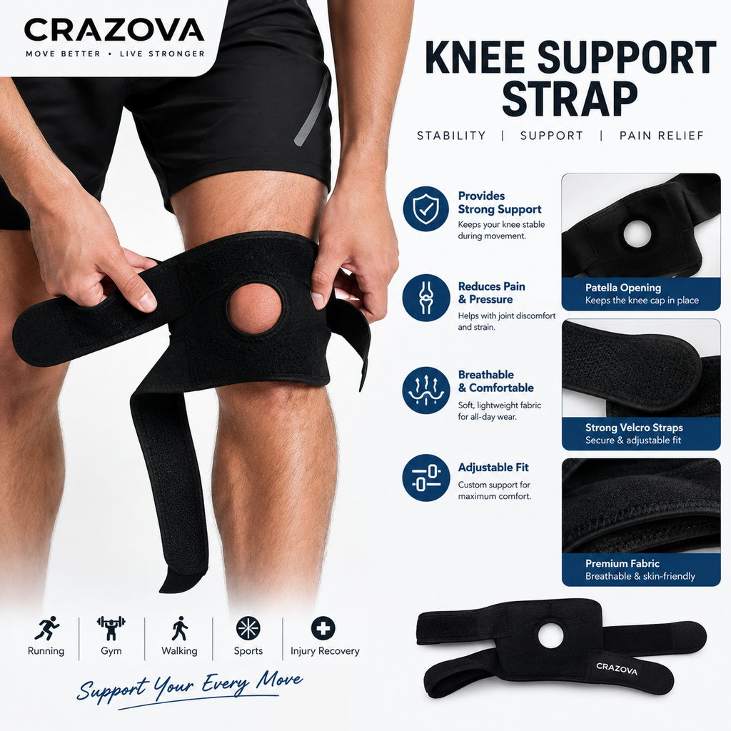 Open Patella Knee Support Brace