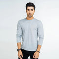 Unisex Ash Grey Full Sleeves T-shirts