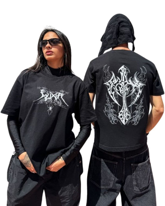 Obsidian Cross Oversized T-Shirt