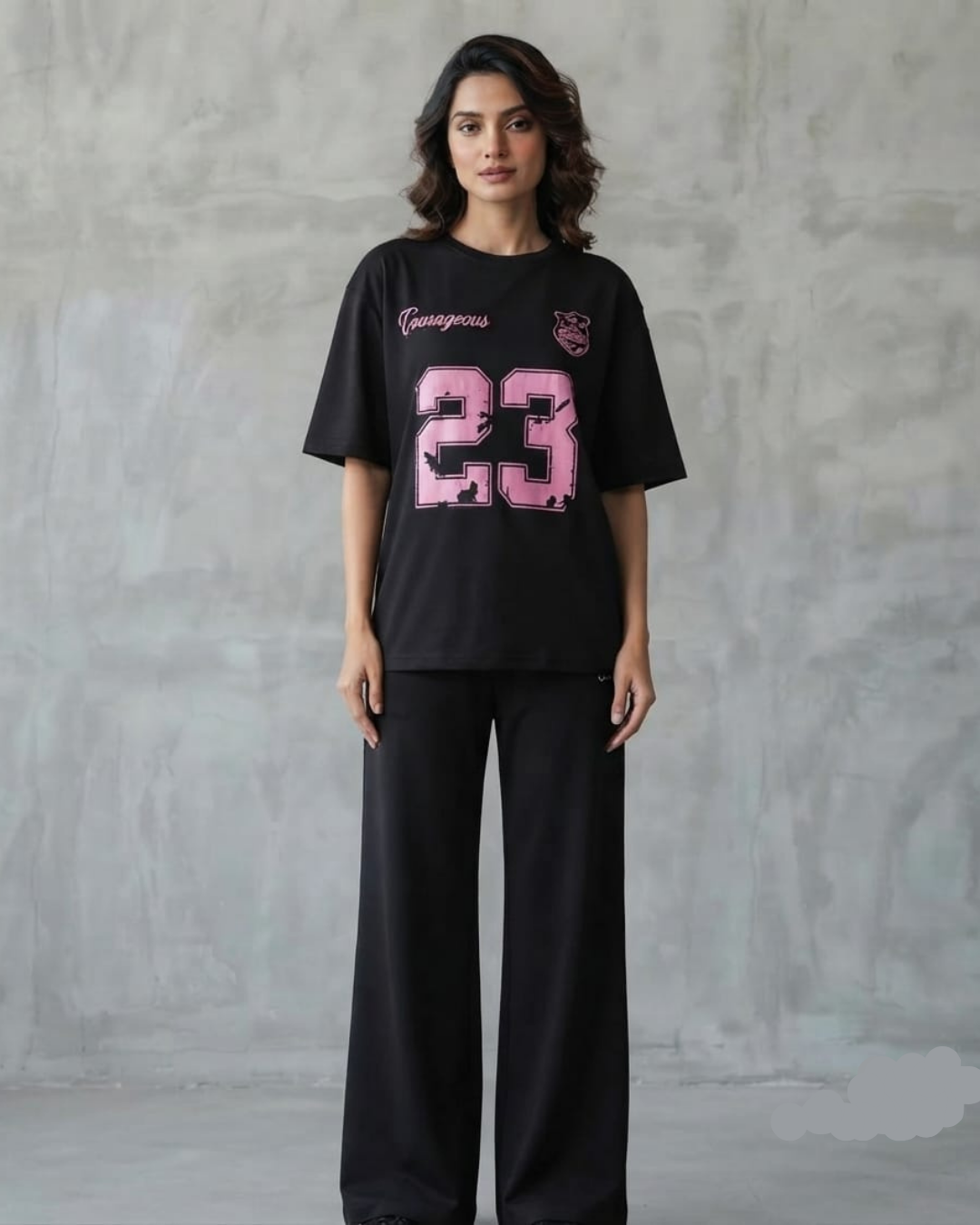 Blush 23 Oversized Co-Ord Set with Flapper