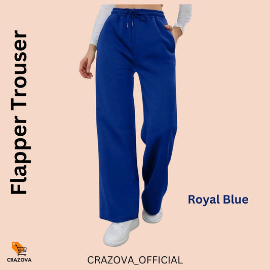 Basic Royal Blue Flapper Trouser
