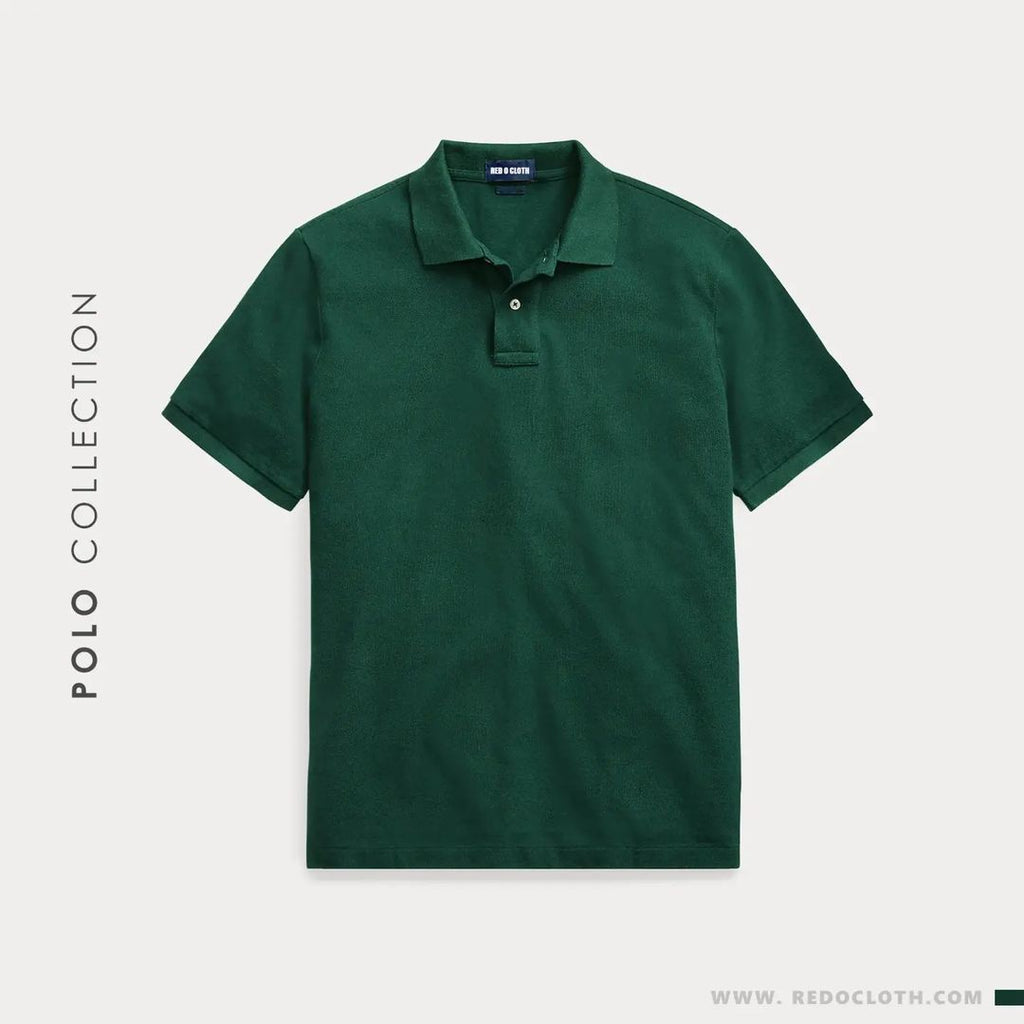 Bottle Green Unisex Polo T.Shirt - Crazova Official