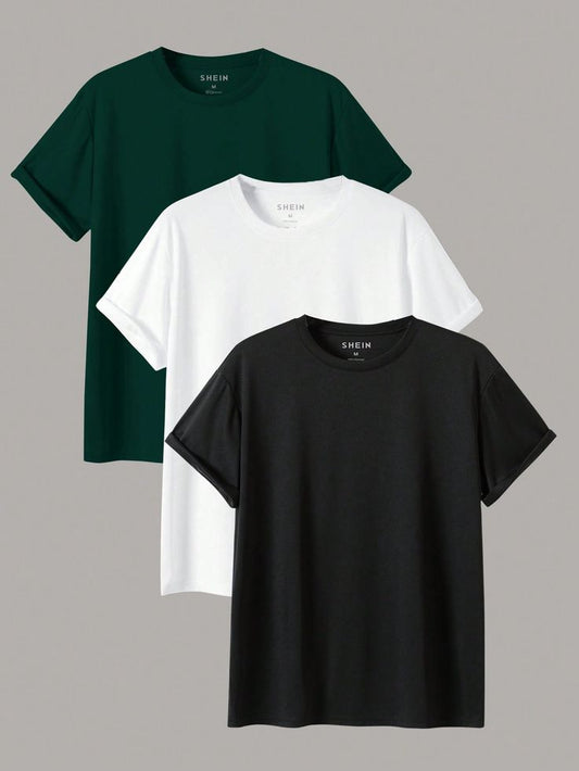 Pack of 3 Basic Plain T-Shirts