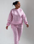 Pink Sweatshirt & Flapper Trouser - Crazova Official