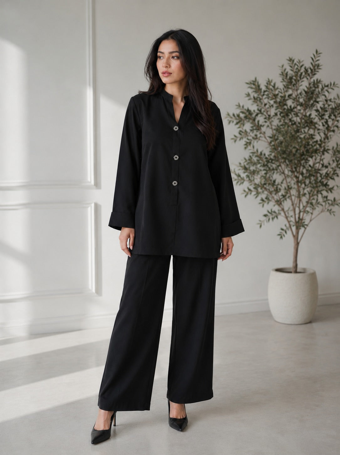 Raven Bottom Down 2-Piece Set