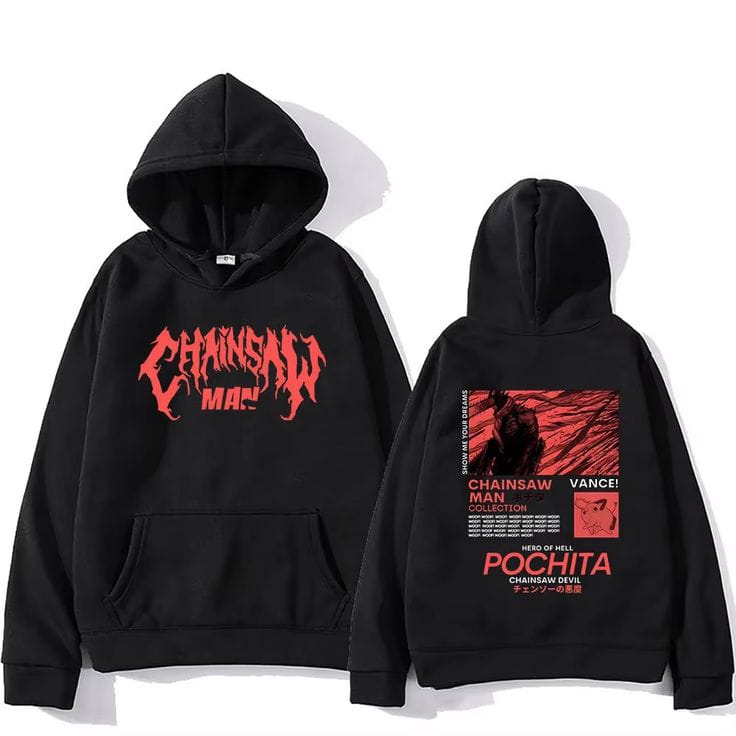 CHAINSAW MAN Unisex Printed Hoodie - Crazova Official