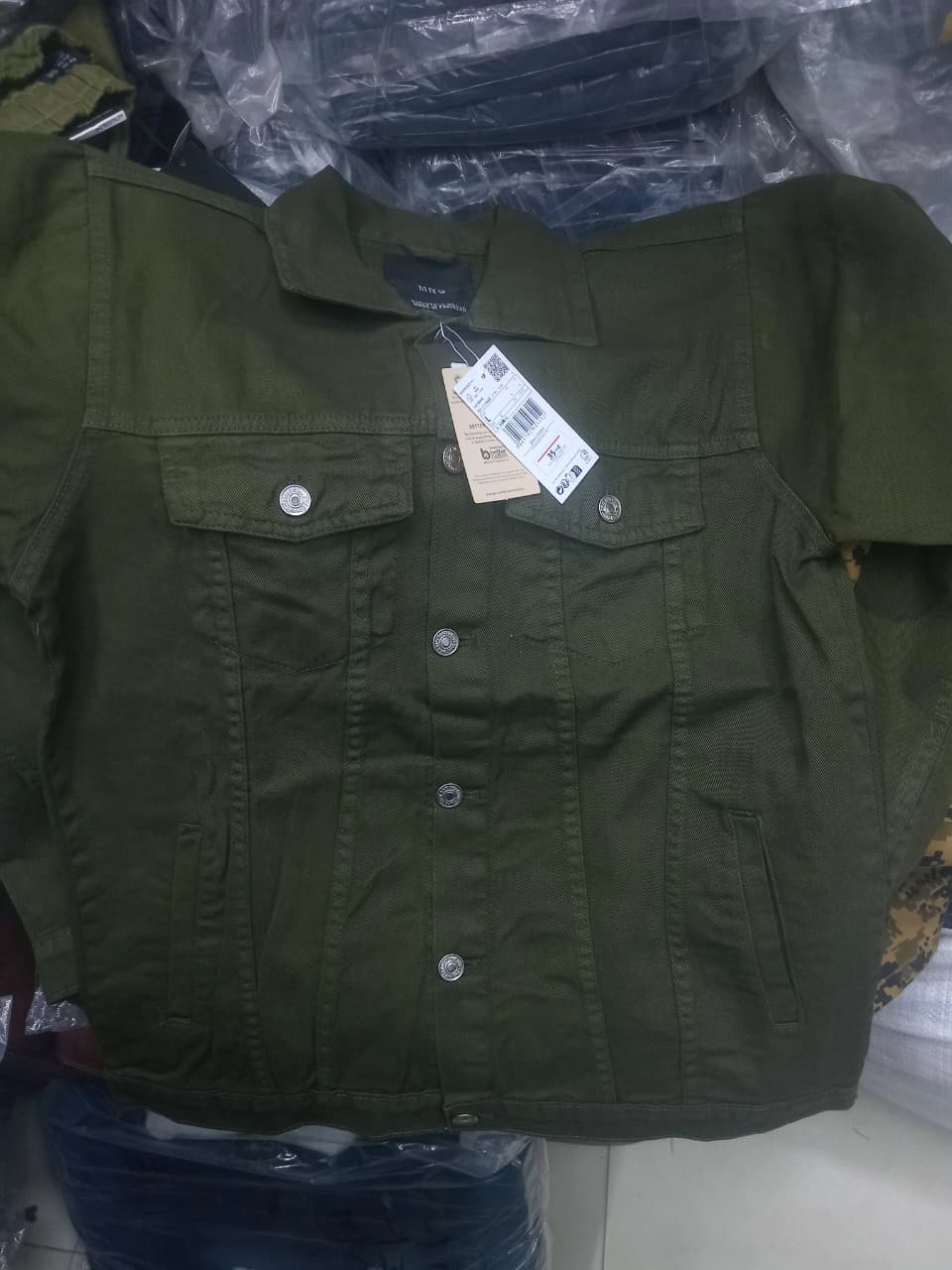 UNISEX DENIM GREEN JACKET - Crazova Official