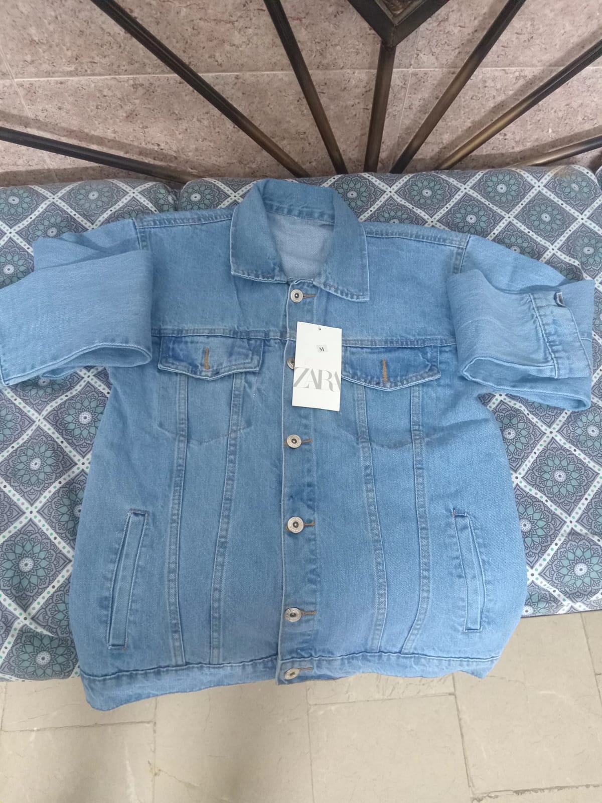 UNISEX DENIM ICE BLUE JACKET - Crazova Official