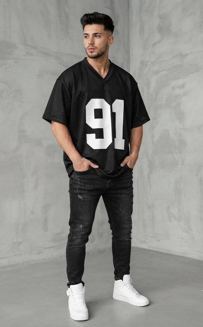 V-Neck Oversized Unisex T-Shirt
