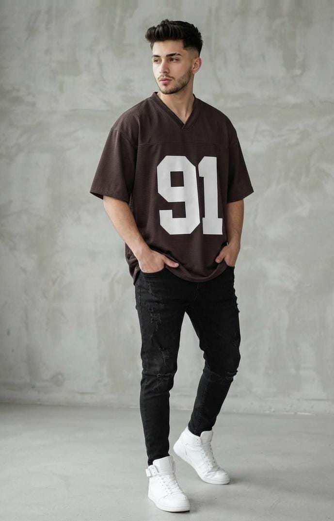 V-Neck Oversized Unisex T-Shirt