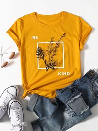 BE KIND DTF Printed Tee - Crazova Official